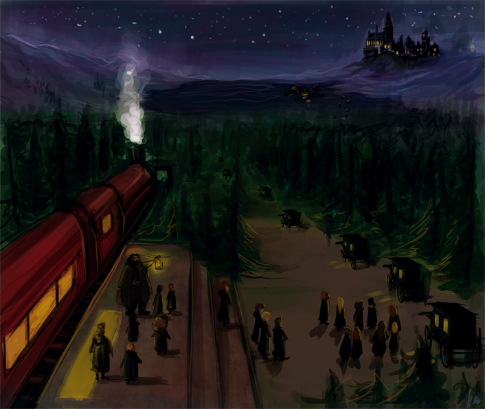first_arriving_in_hogwarts_by_radioactivated-d59iif8